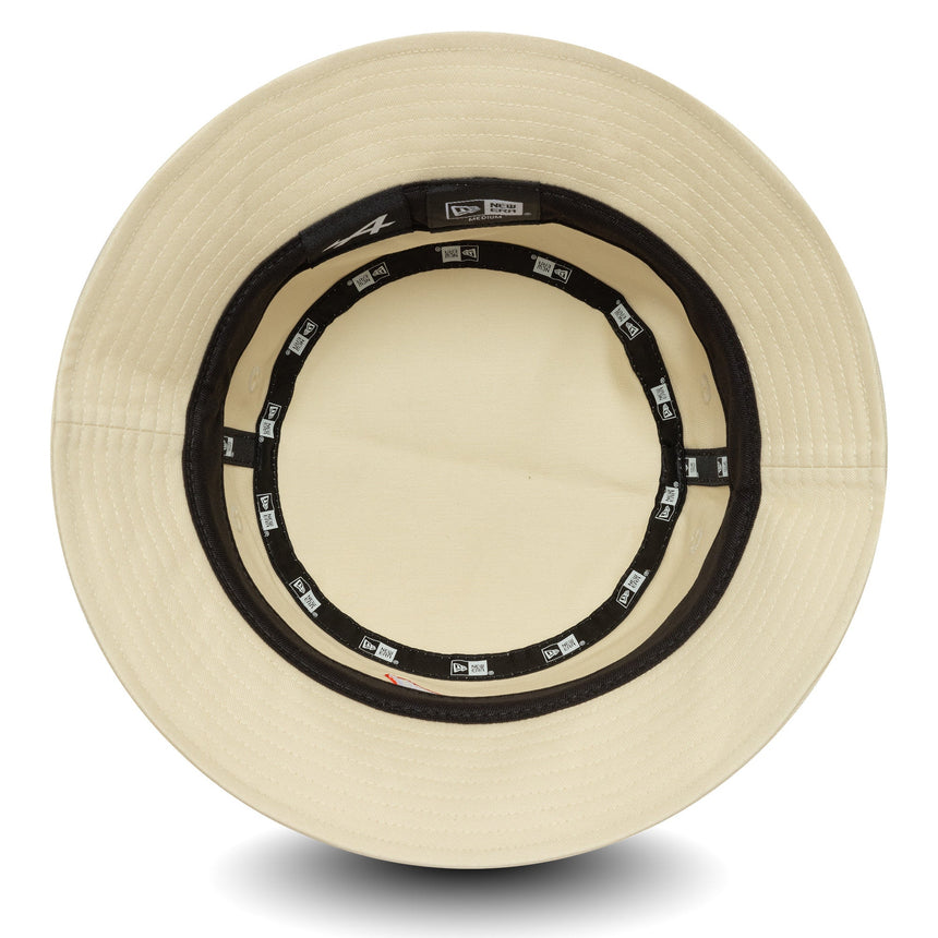 Pălărie bucket Alpine, sezonieră, conică, New Era, 9FORTY, crem