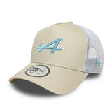 Șapcă Alpine, trucker, de sezon, New Era, 9FORTY, crem