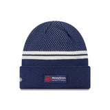 Căciulă Haas, tricot la mansetă, proiectată, New Era, albastru