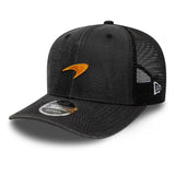 Șapcă McLaren de tip trucker, spălată, New Era, 9FORTY, neagră