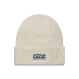 Căciulă beanie tricotată cu manșetă scurtă, Repreve, New Era, alb