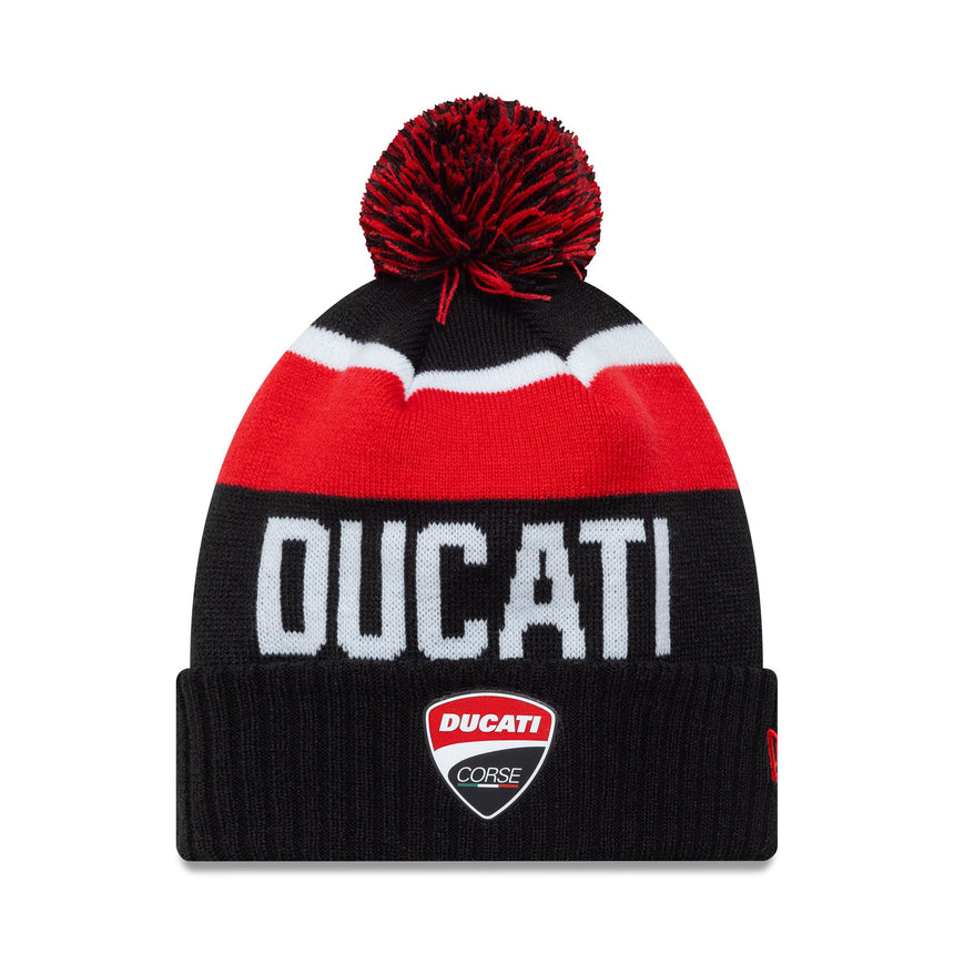Ducati șapcă tricotată, logotip cu text, New Era, multicolor