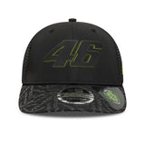 Șapcă Valentio Rossi #46, VR46, sustenabilă, New Era, 9SEVENTY, neagră