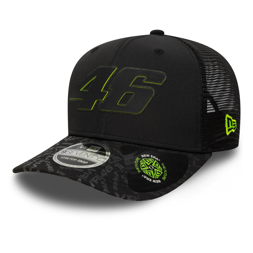 Șapcă Valentio Rossi #46, VR46, sustenabilă, New Era, 9SEVENTY, neagră