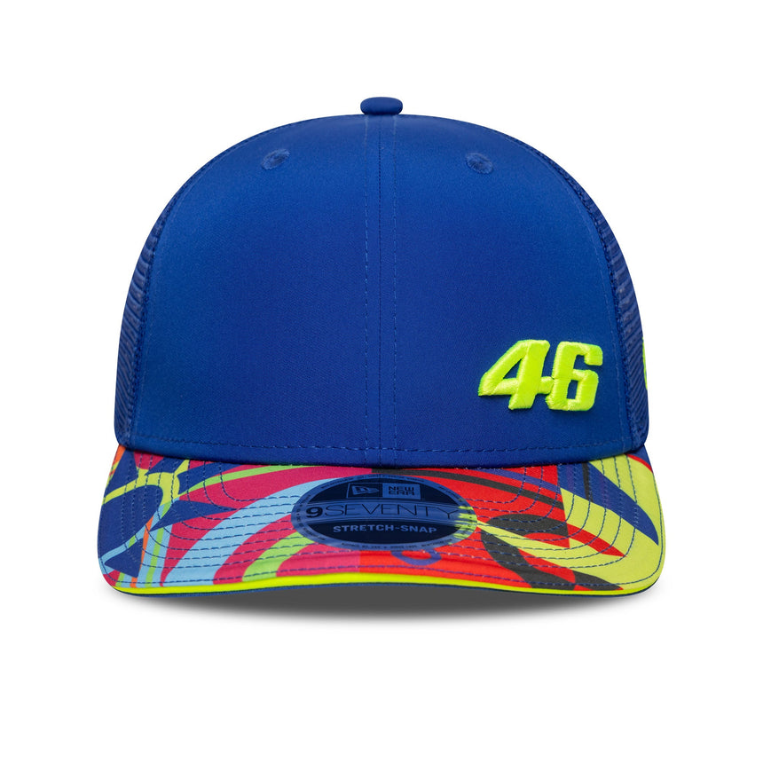 Valentio Rossi #46 șapcă, trucker, VR46, New Era, 9SEVENTY, albastru