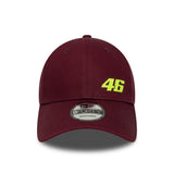 Șapcă Valentio Rossi #46, VR46, de sezon, New Era, 9FORTY, burgund