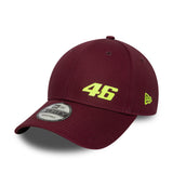 Șapcă Valentio Rossi #46, VR46, de sezon, New Era, 9FORTY, burgund