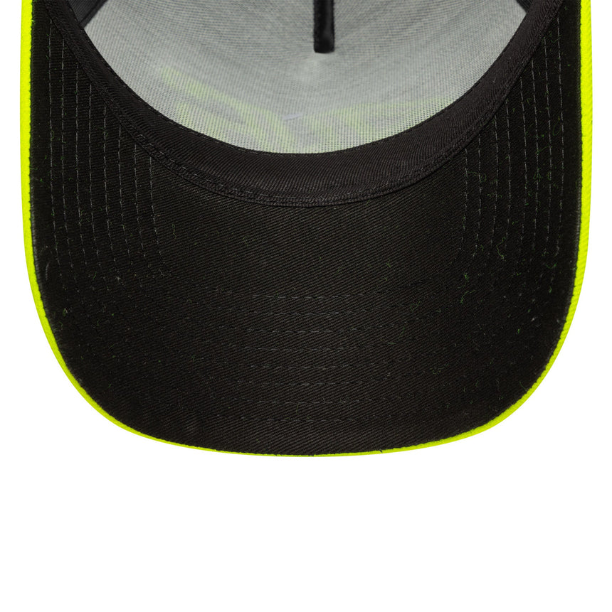 Șapcă Valentio Rossi #46, de tip trucker, VR46, New Era, 9FORTY, neagră