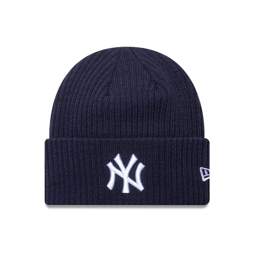 Căciulă tricotată New York Yankees, cu manșetă lată, New Era, albastră