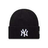 Căciulă New York Yankees, cu manșetă lată, New Era, neagră