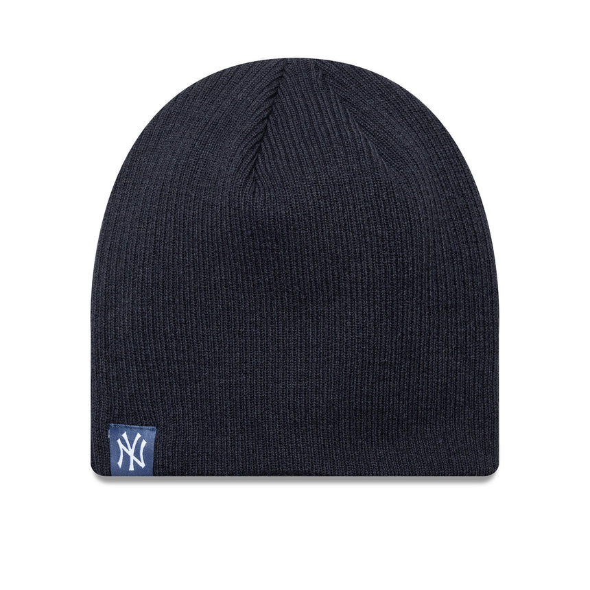 Căciulă beanie a echipei New York Yankees, esențial, tricotată în stil skull, New Era, albastru