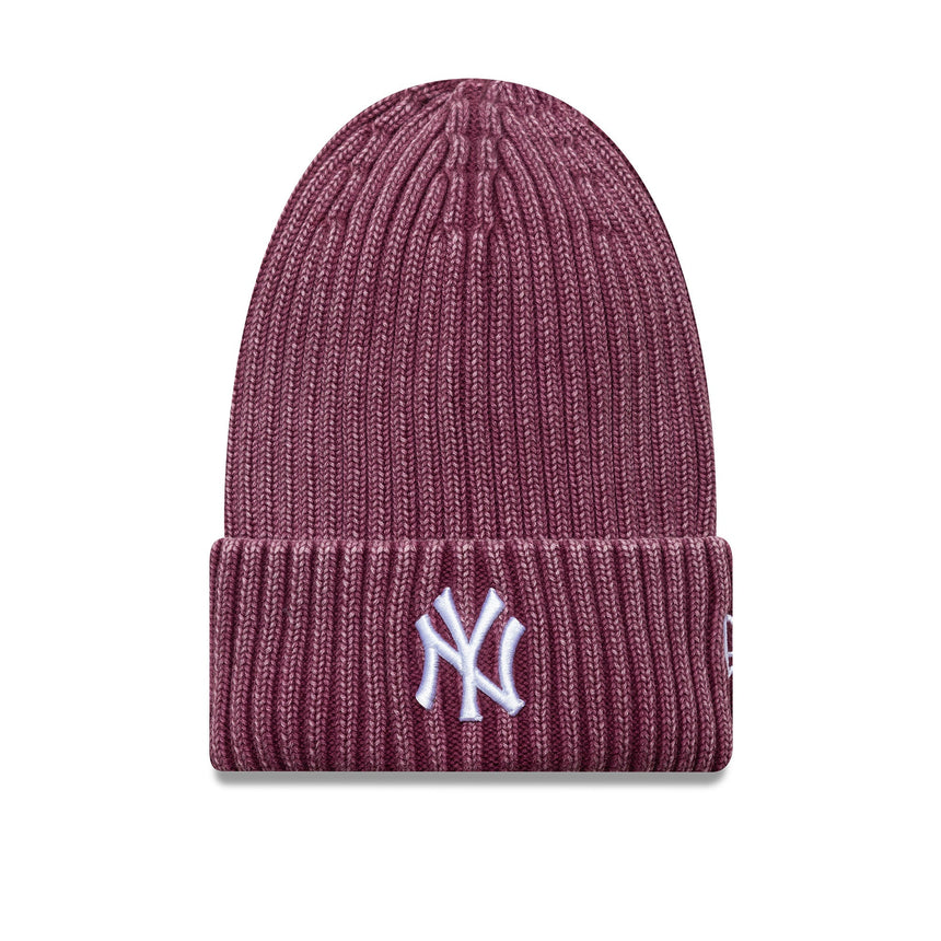New York Yankees, căciulă beanie spălată, MLB, New Era, roșie