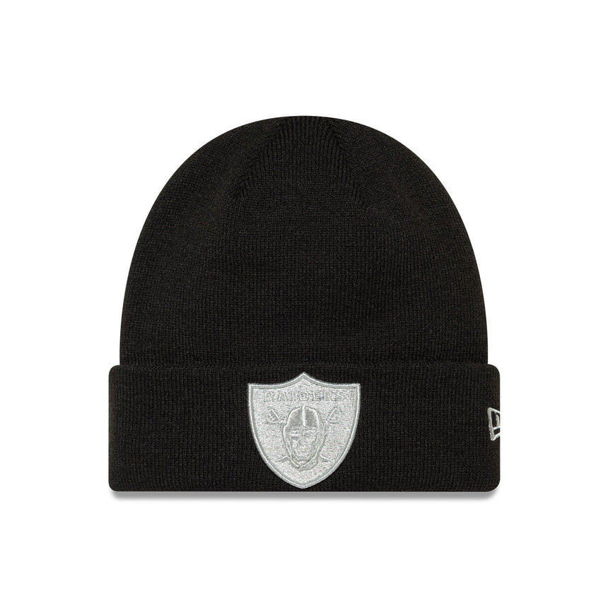 Căciulă beanie Las Vegas Raiders, simplă, New Era, neagră