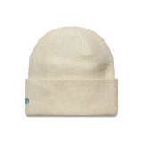 Căciulă beanie New York Yankees, pentru femei, cu tiv larg, New Era, bej