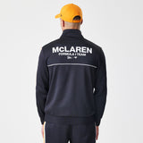 Pulover McLaren, cu fermoar integral, New Era, negru