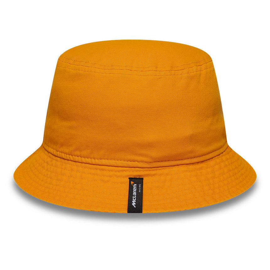 Pălărie bucket McLaren x Reiss, conică, New Era, portocalie