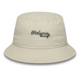 Pălărie de tip bucket McLaren x Reiss, cu croi conic, New Era, albă
