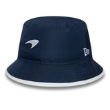 Pălărie tip bucket McLaren x Reiss, sezonieră, conică, New Era, 9FORTY, albastră