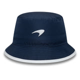 Pălărie tip bucket McLaren x Reiss, sezonieră, conică, New Era, 9FORTY, albastră