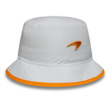 Pălărie bucket McLaren x Reiss, de sezon, conic, New Era, 9FORTY, alb