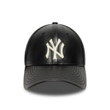 Șapcă New York Yankees, din piele, New Era, 9FORTY, mc, neagră