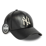 Șapcă New York Yankees, din piele, New Era, 9FORTY, mc, neagră