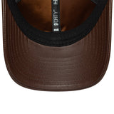 șapcă New York Yankees, piele, New Era, 9FORTY, simplă, maro