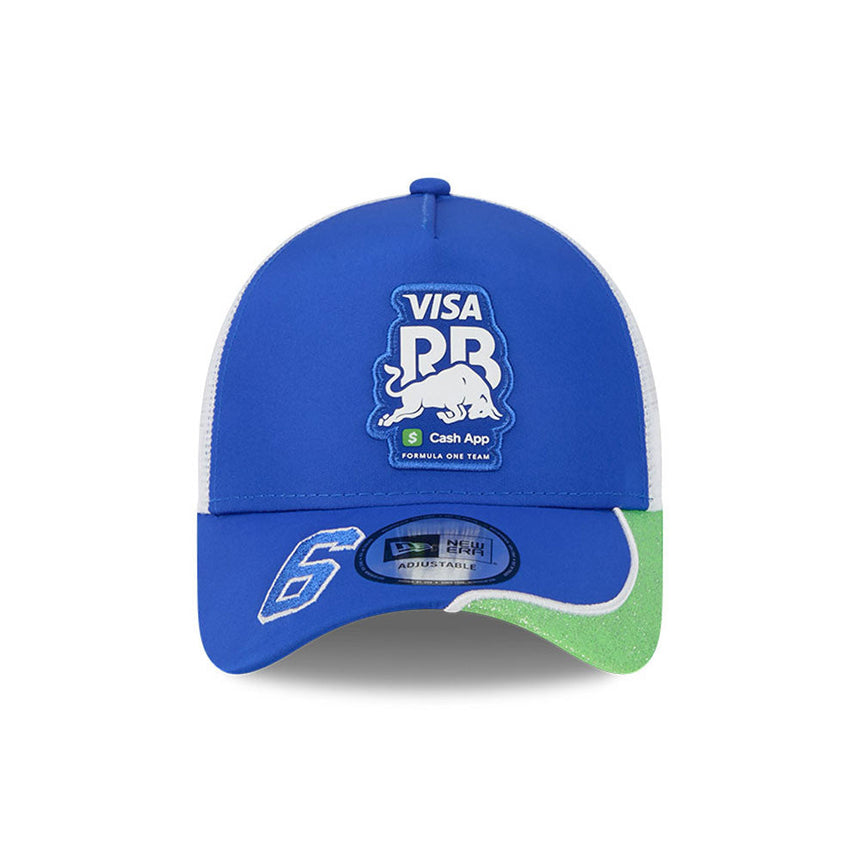 șapcă Visa RB, șapcă trucker, ediție specială Las Vegas, Isack Hadjar, New Era, 9FORTY, albastru