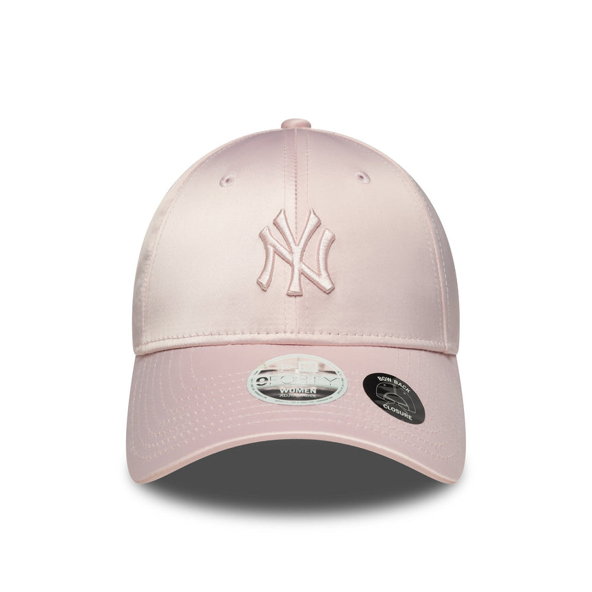 Șapcă New York Yankees, spate din satin cu funda, New Era, 9FORTY, roz, roz