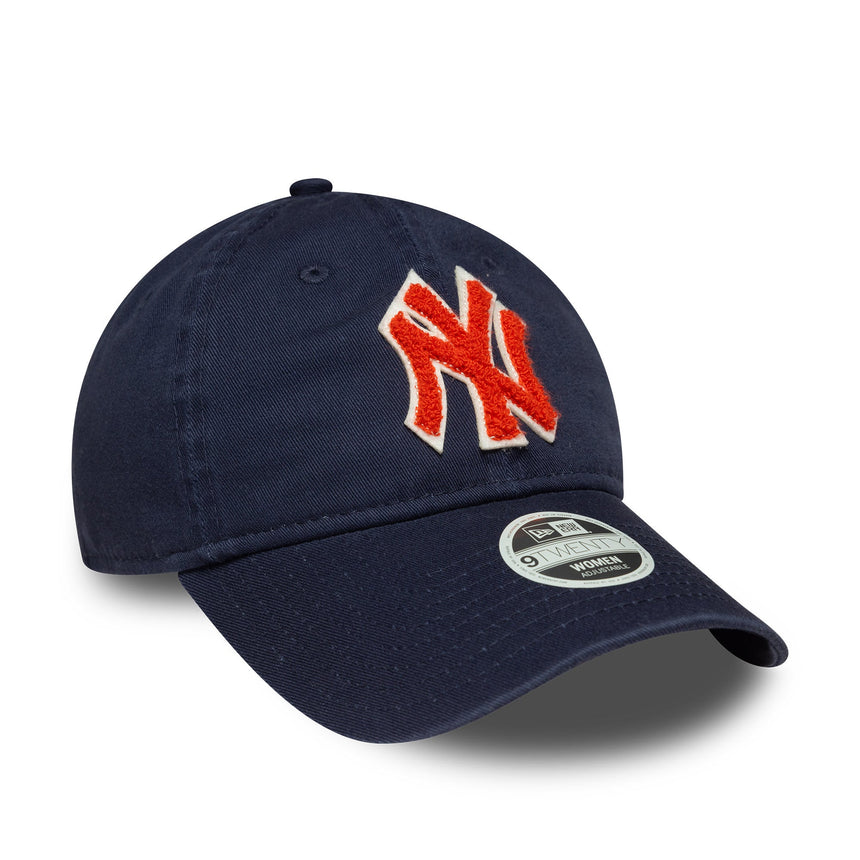 Șapcă New York Yankees, bouclé pentru femei, New Era, 9TWENTY, bouclé, albastru