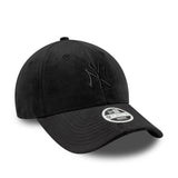 șapcă New York Yankees, velur, New Era, 9FORTY, negru