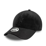 șapcă New York Yankees, velur, New Era, 9FORTY, negru