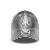 șapcă New York Yankees, metalică, New Era, 9FORTY, pentru femei, argintie