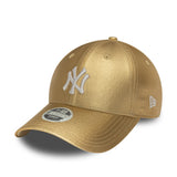 șapcă New York Yankees, pin metalic, New Era, 9FORTY, pentru femei, auriu