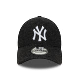 Șapcă New York Yankees din melton, New Era, 9FORTY, negru