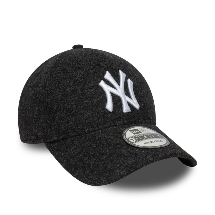 Șapcă New York Yankees, melton, New Era, 9FORTY, negru