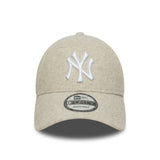 șapcă New York Yankees, lână Melton, 9FORTY, crem