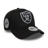 Las Vegas Raiders, patch lateral, New Era, A-frame, negru