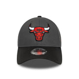 Șapcă Chicago Bulls, patch lateral, New Era, 9FORTY, gri, gri
