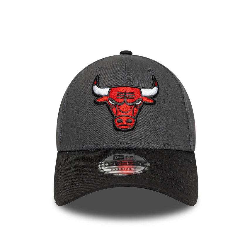 Șapcă Chicago Bulls, patch lateral, New Era, 9FORTY, gri, gri