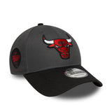 Șapcă Chicago Bulls, patch lateral, New Era, 9FORTY, gri, gri