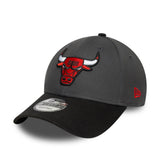 Șapcă Chicago Bulls, patch lateral, New Era, 9FORTY, gri, gri