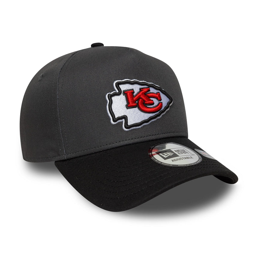 șapcă Kansas City Chiefs, pin impecabil, New Era, 9FORTY, gri