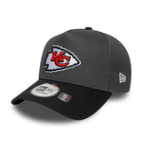 șapcă Kansas City Chiefs, pin impecabil, New Era, 9FORTY, gri