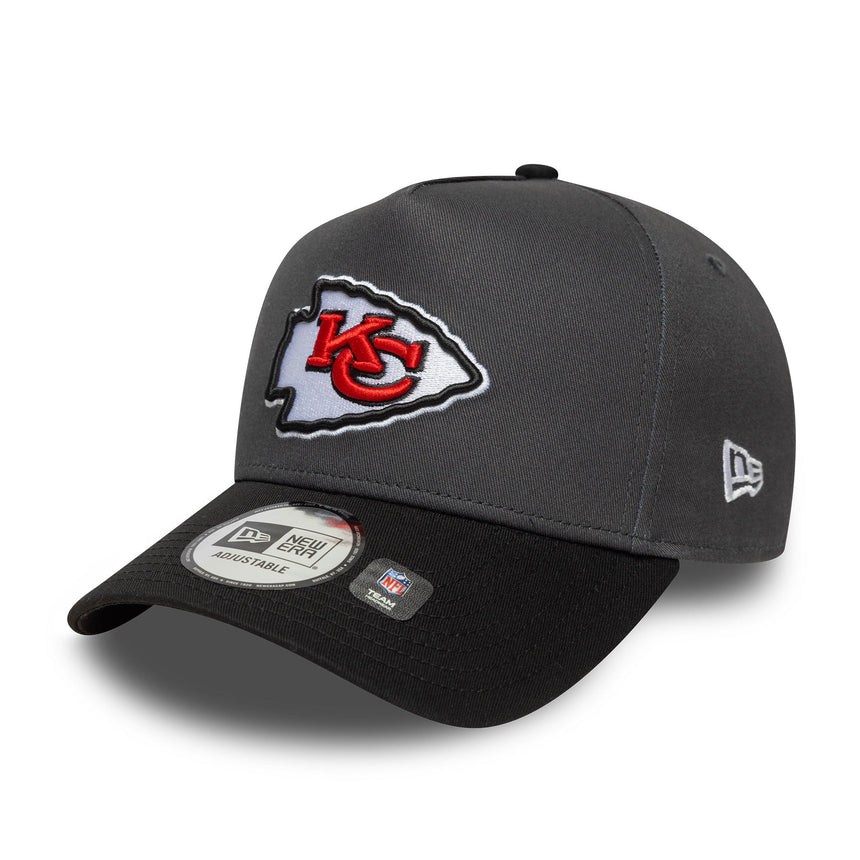 șapcă Kansas City Chiefs, pin impecabil, New Era, 9FORTY, gri