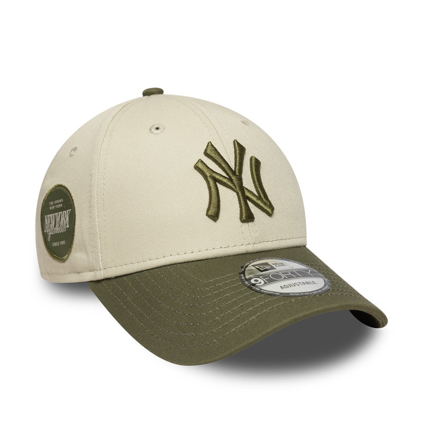 Șapcă New York Yankees, cu emblemă laterală, New Era, 9FORTY, camuflaj, gri