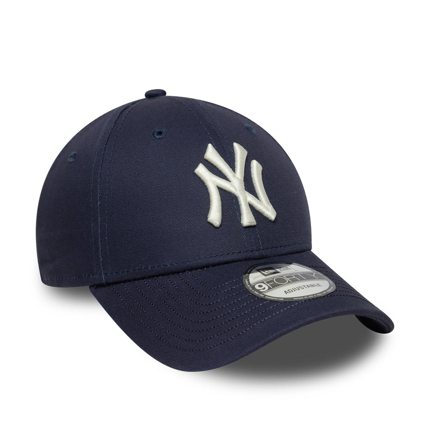 șapcă New York Yankees, text pe vizor, New Era, 9FORTY, albastru,