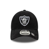 Șapcă Las Vegas Raiders, cu șnur, New Era, 9FORTY, neagră