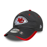 Șapcă Kansas City Chiefs, pin de echipă, New Era, 9TWENTY, simplu, gri