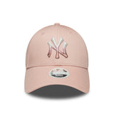 șapcă New York Yankees, logo metalic, New Era, 9FORTY, pentru femei, roz